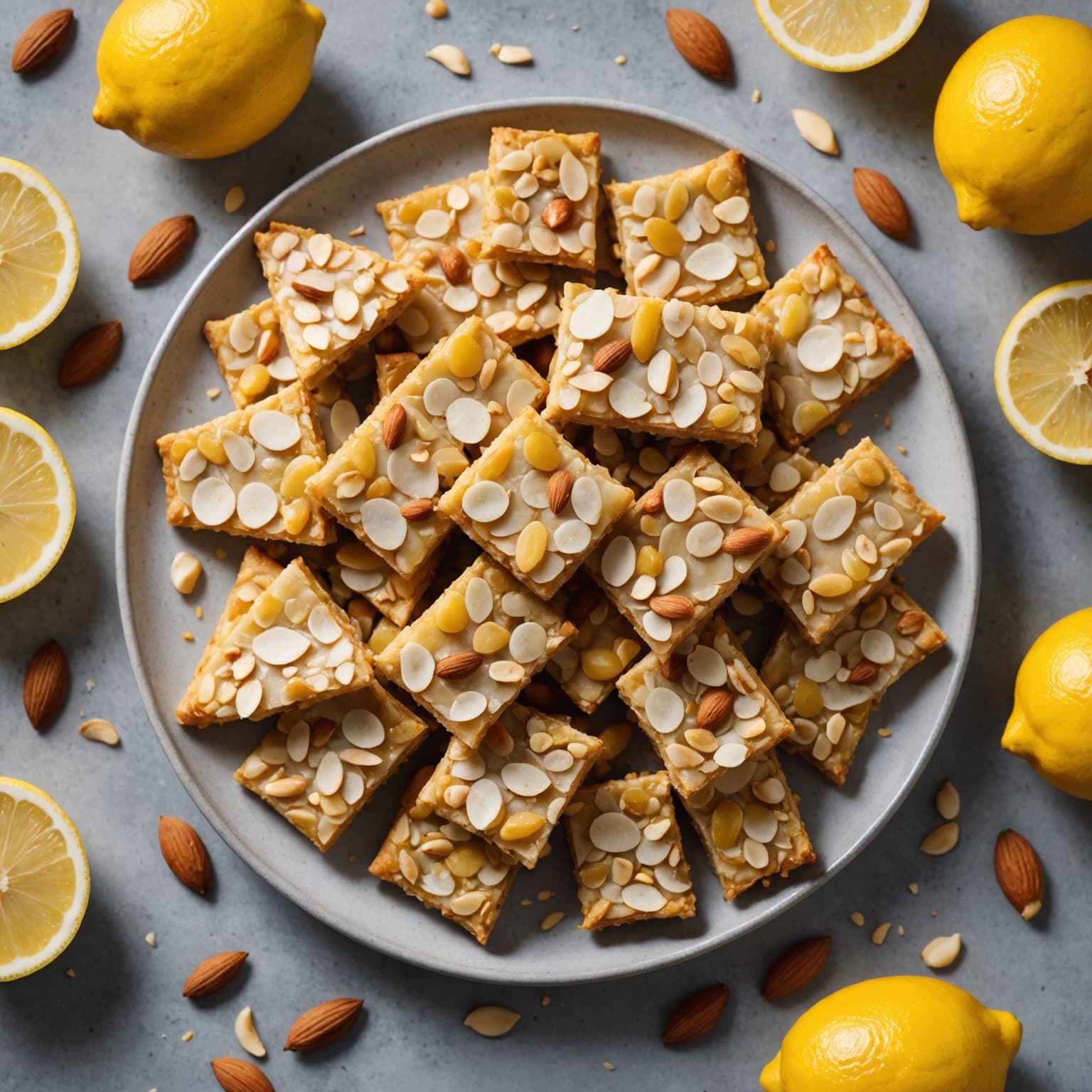 Sitron- og mandelkjekssmåkaker med sprø tekstur