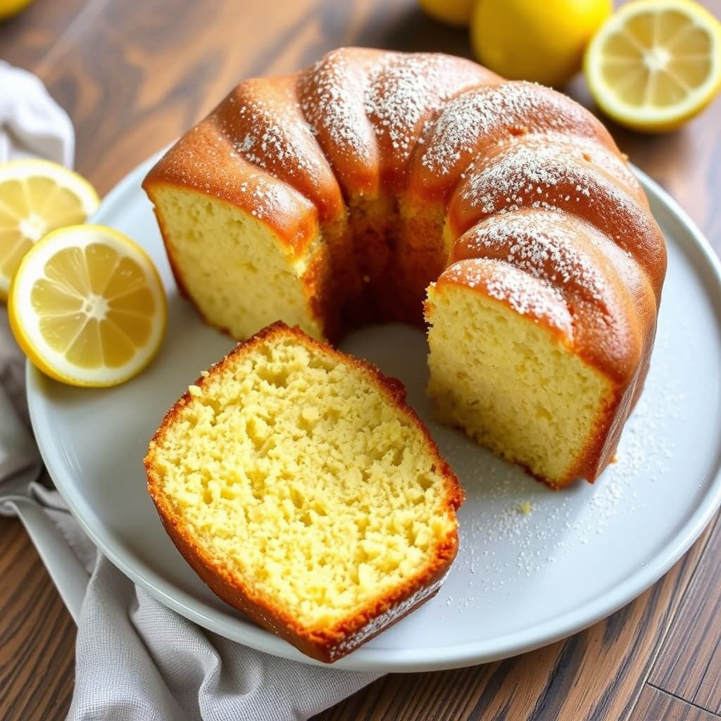 Sitron- og valmuefrø-kake