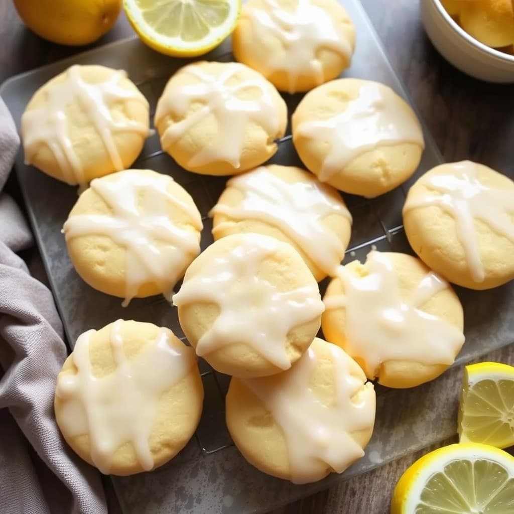 Sitron-ricottakake med sitronglasur