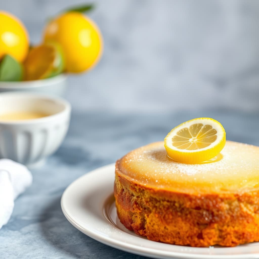 Sitronkake med sandbunn