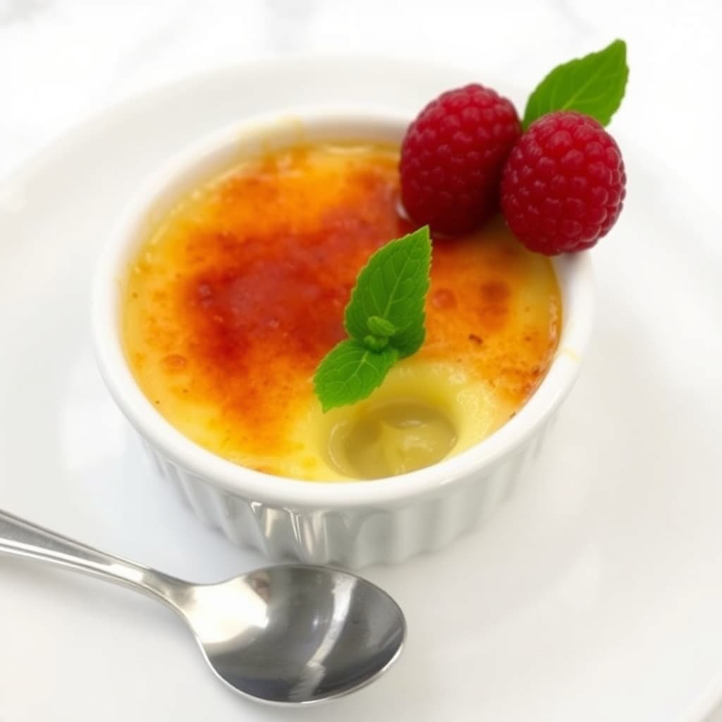 Sitronkrem med karamellisert sukker