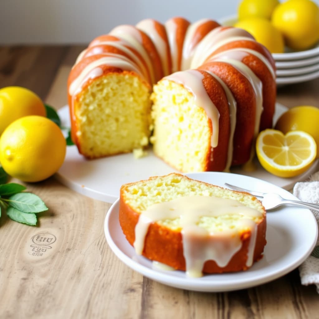 Sitrus- og kulturmelkspoundkake med tante Evelyns sitronglasur