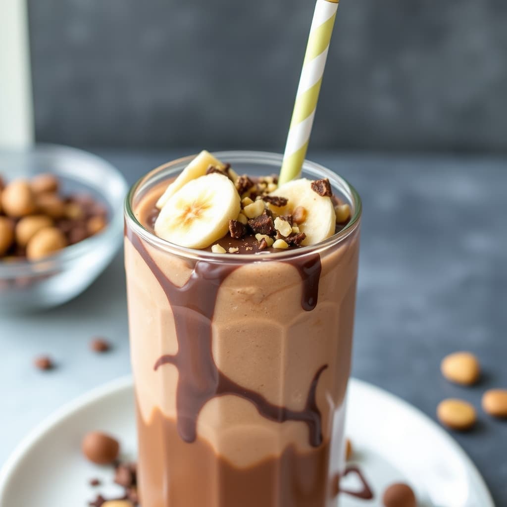 Sjokolade, banan og peanøttmalt (sponset)