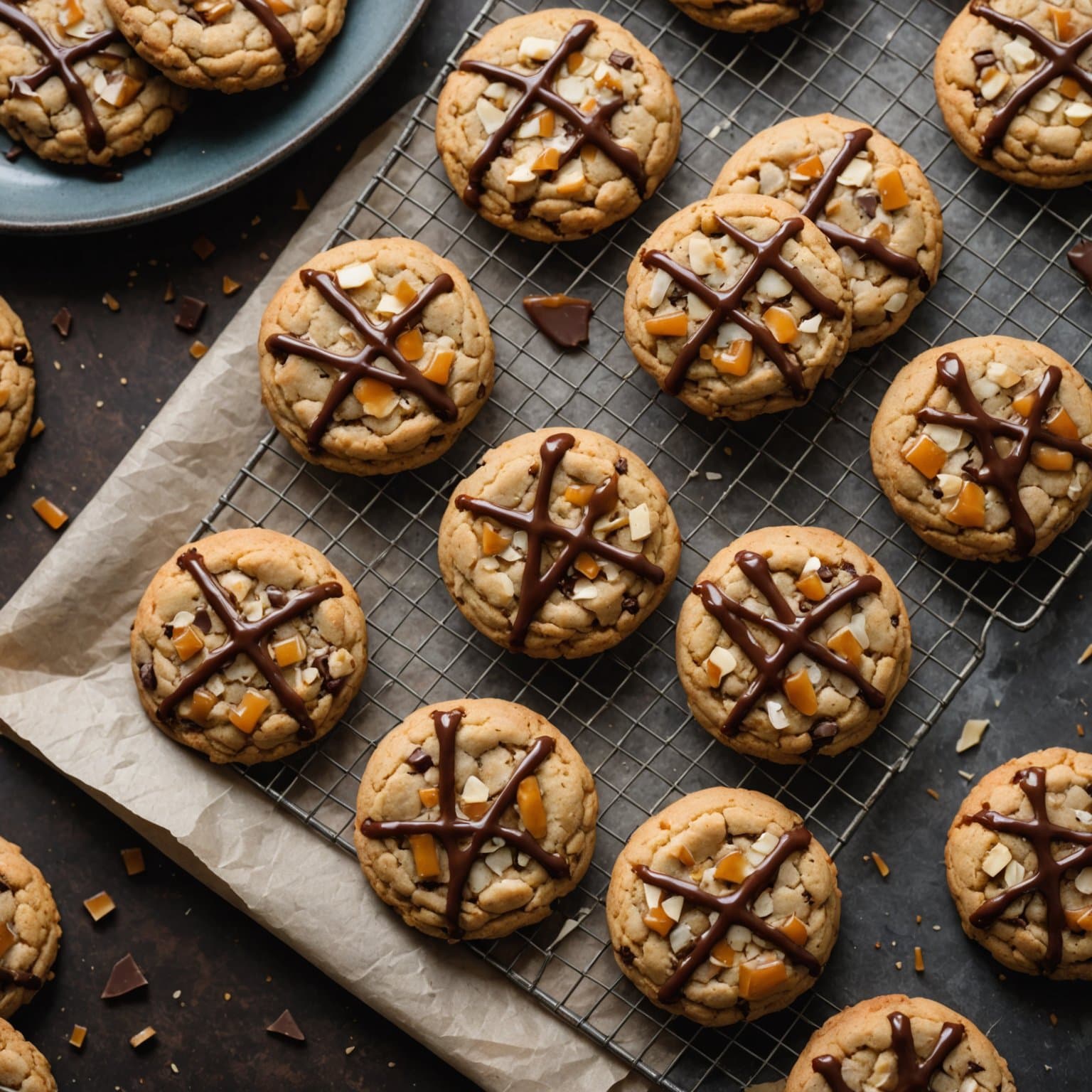 Sjokolade-karamell-kokos-kjeks (Litt sunnere for deg)