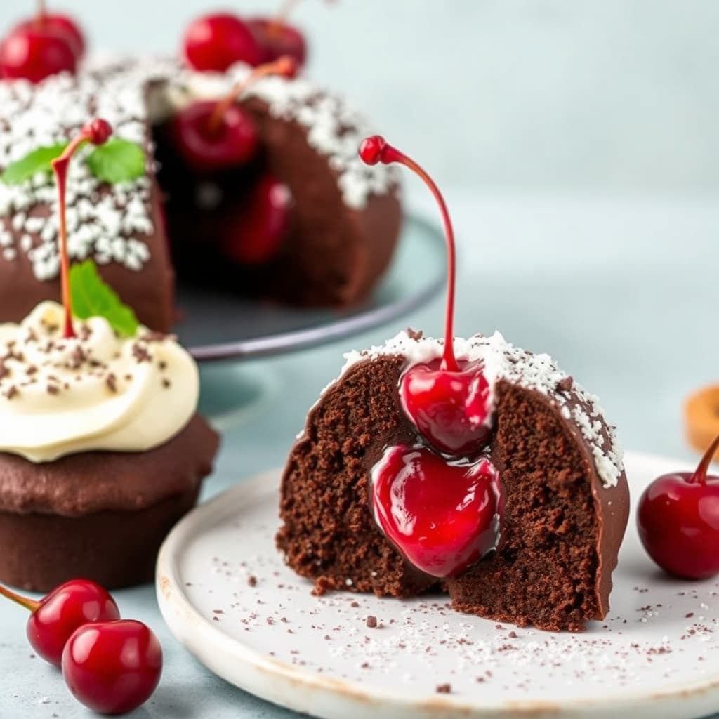 Sjokolade-kirsebær Bombe