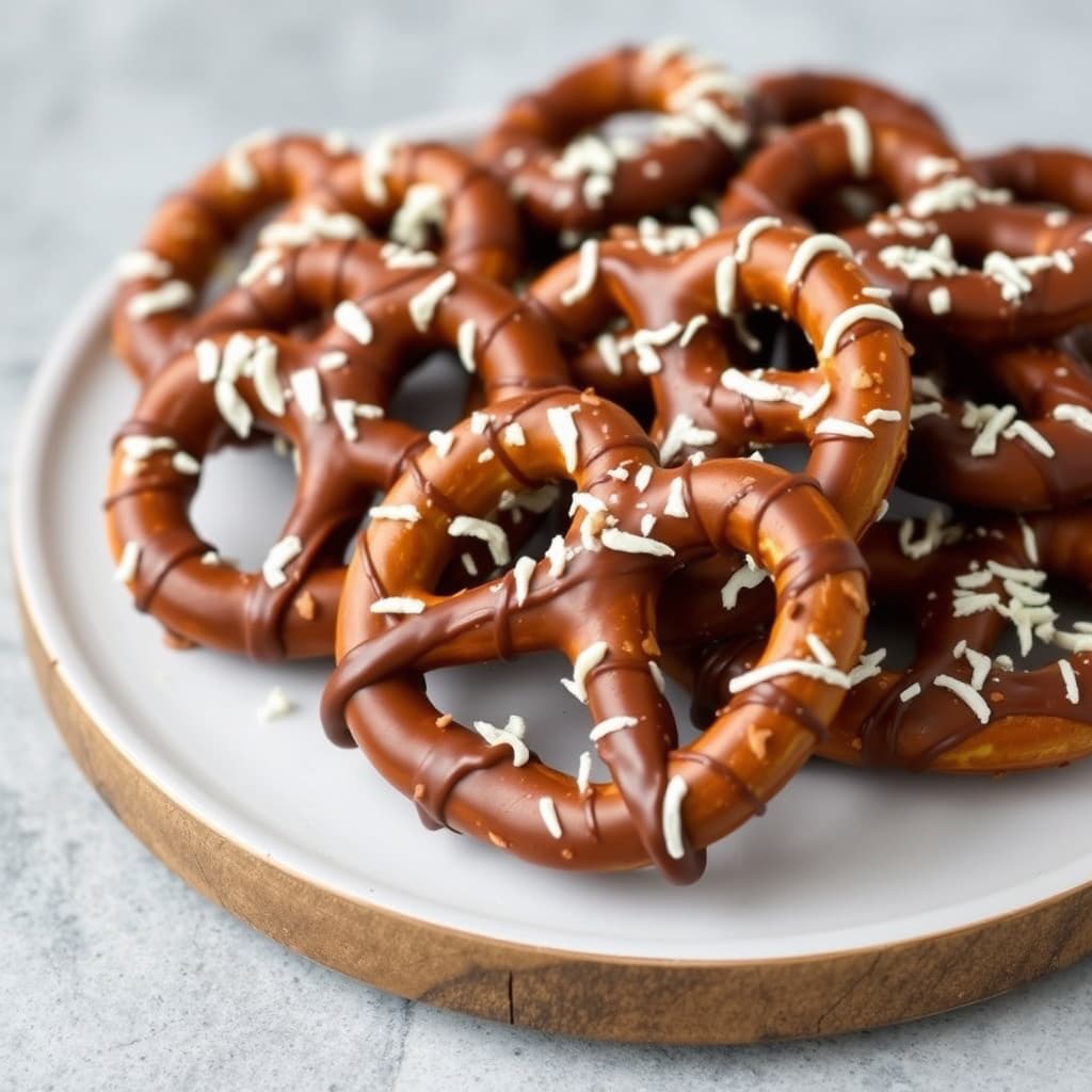 Sjokolade-kokosnøttpretzler