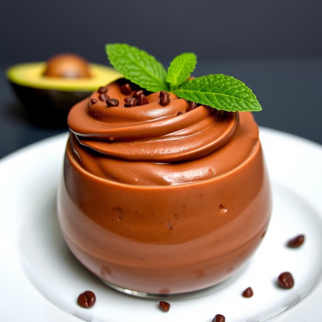 Sjokolade- og avokadomousse