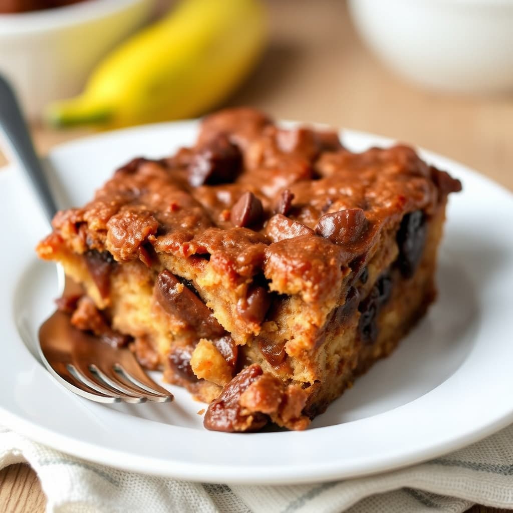 Sjokolade- og chili-brødpudding