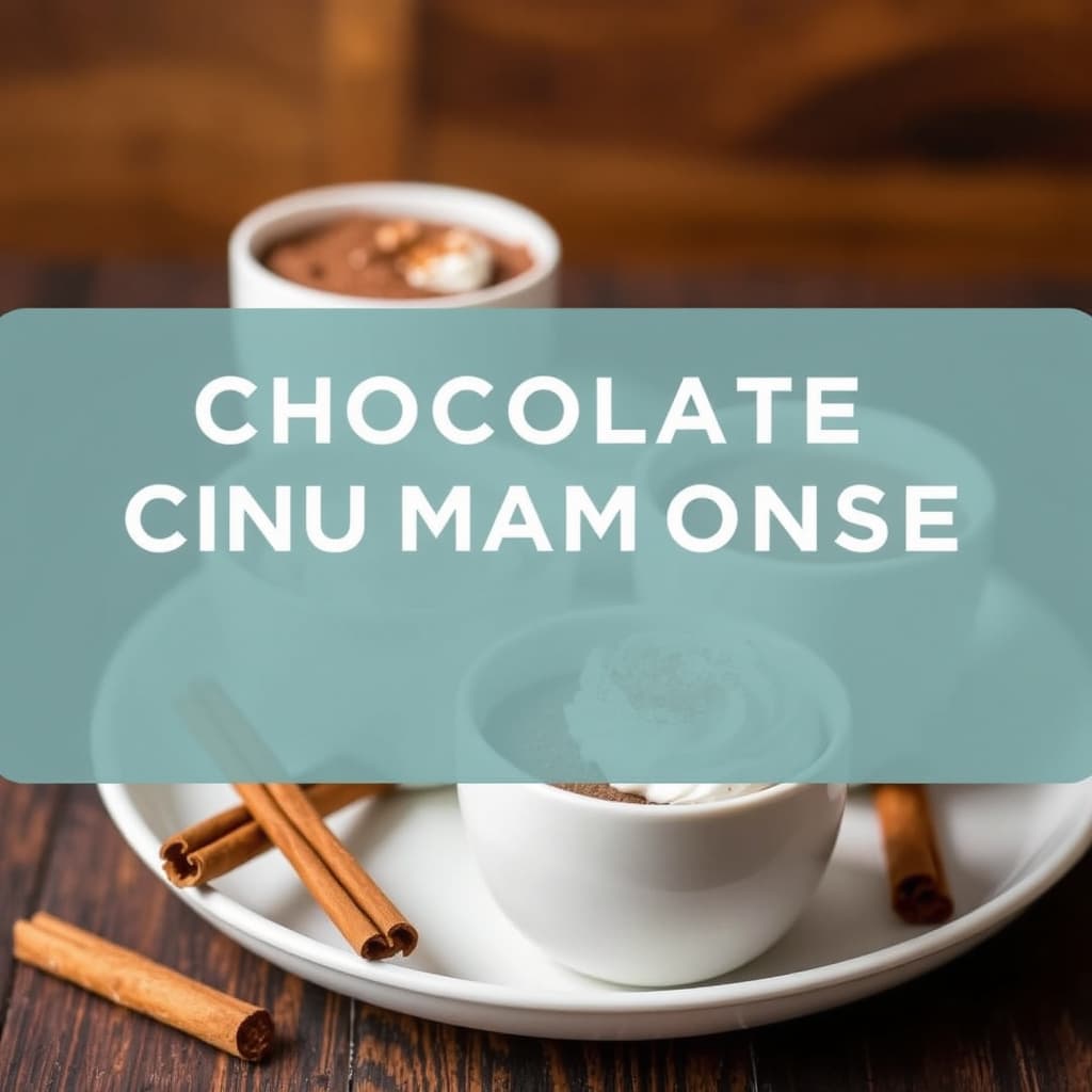 Sjokolade- og kanelmousse