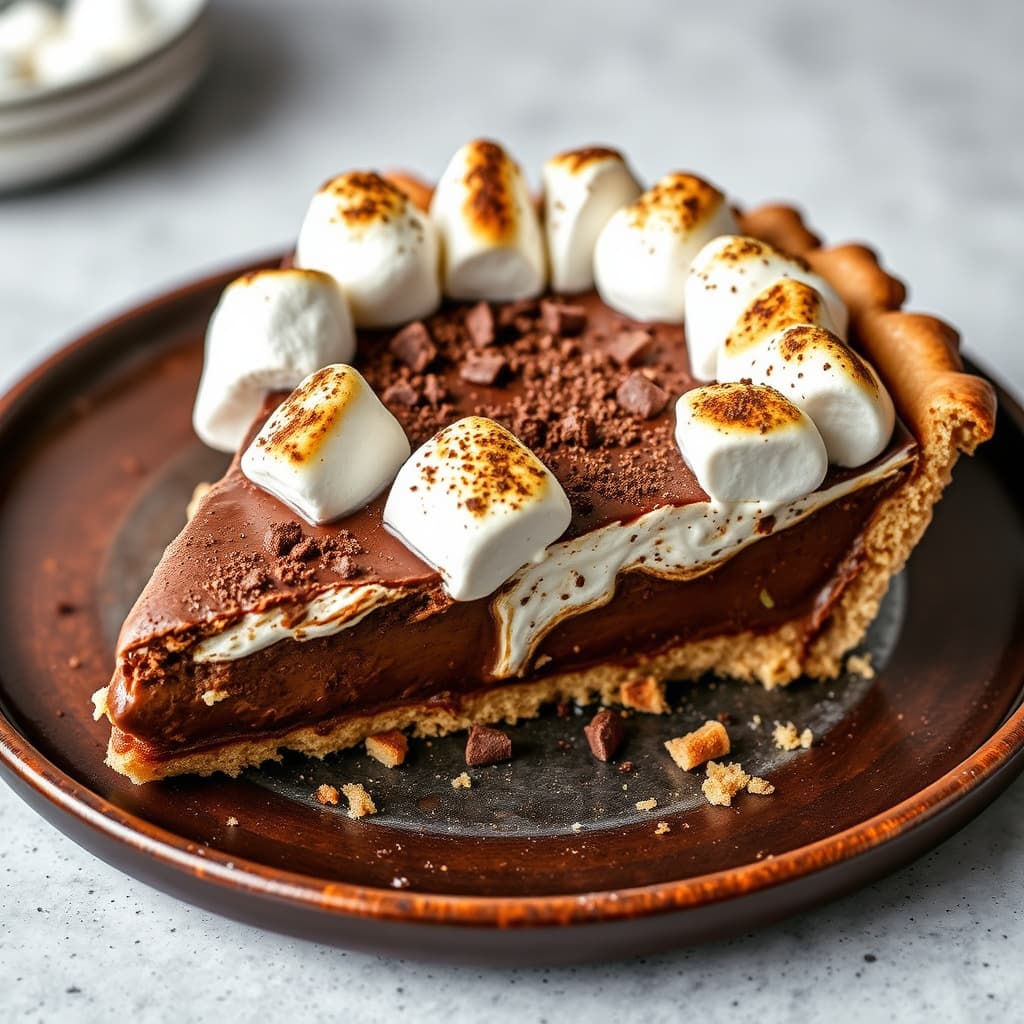 Sjokolade- og marshmallowpai