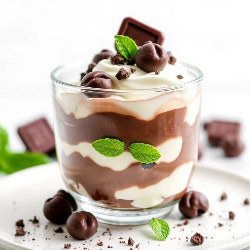 Sjokolade- og myntparfaiter