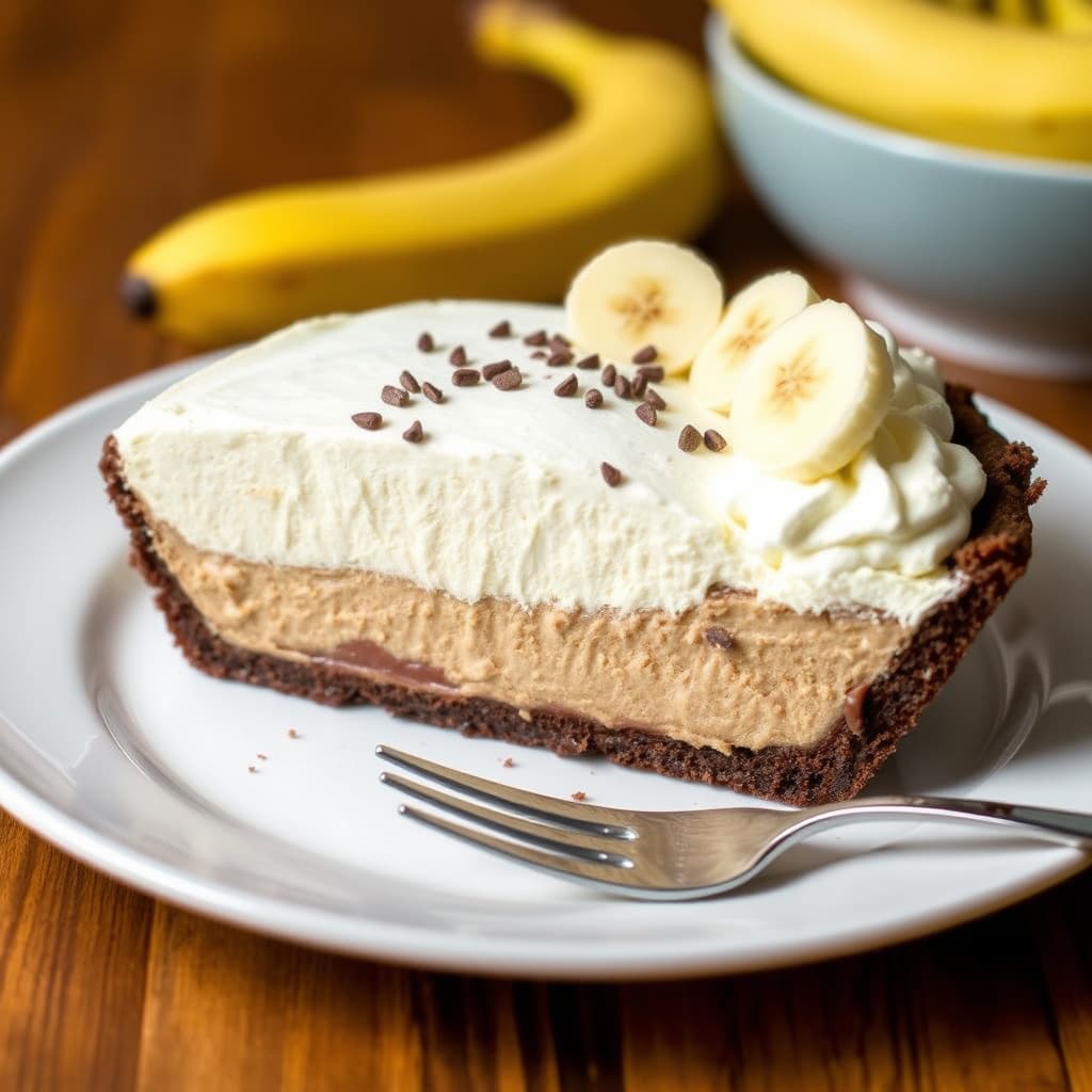 Sjokolade- og peanøttsmørbananpai