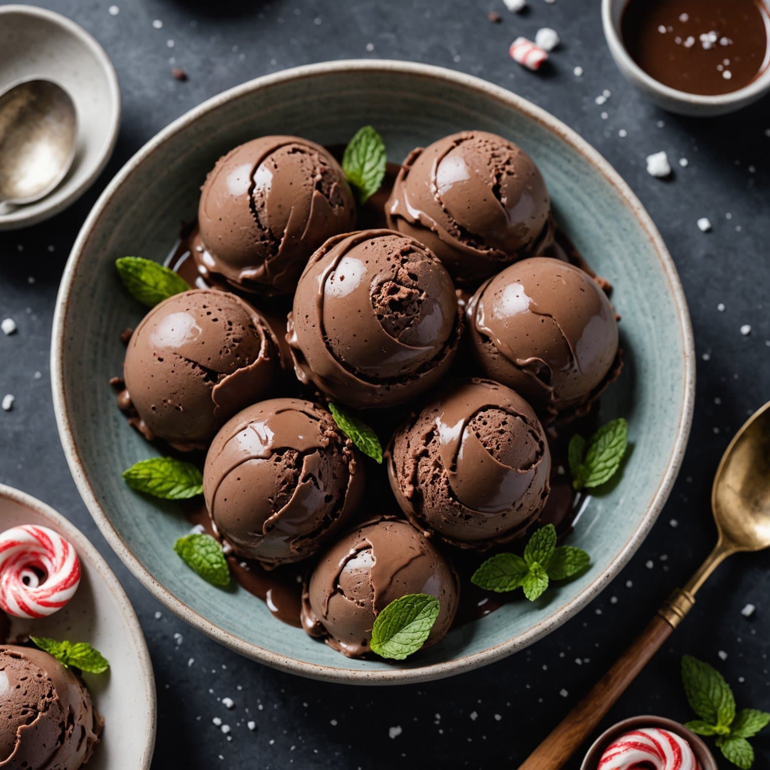 Sjokolade- og peppermynteis