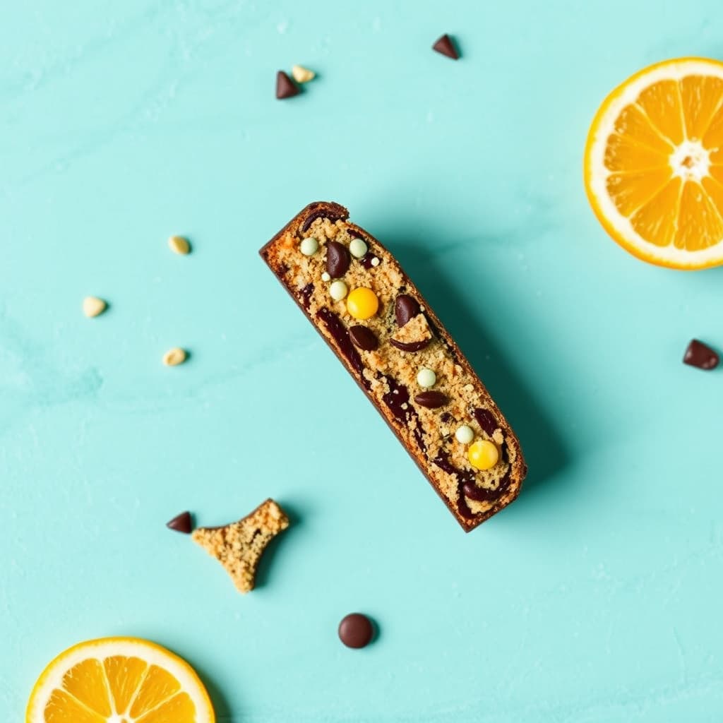 Sjokolade- og sitronbiscotti