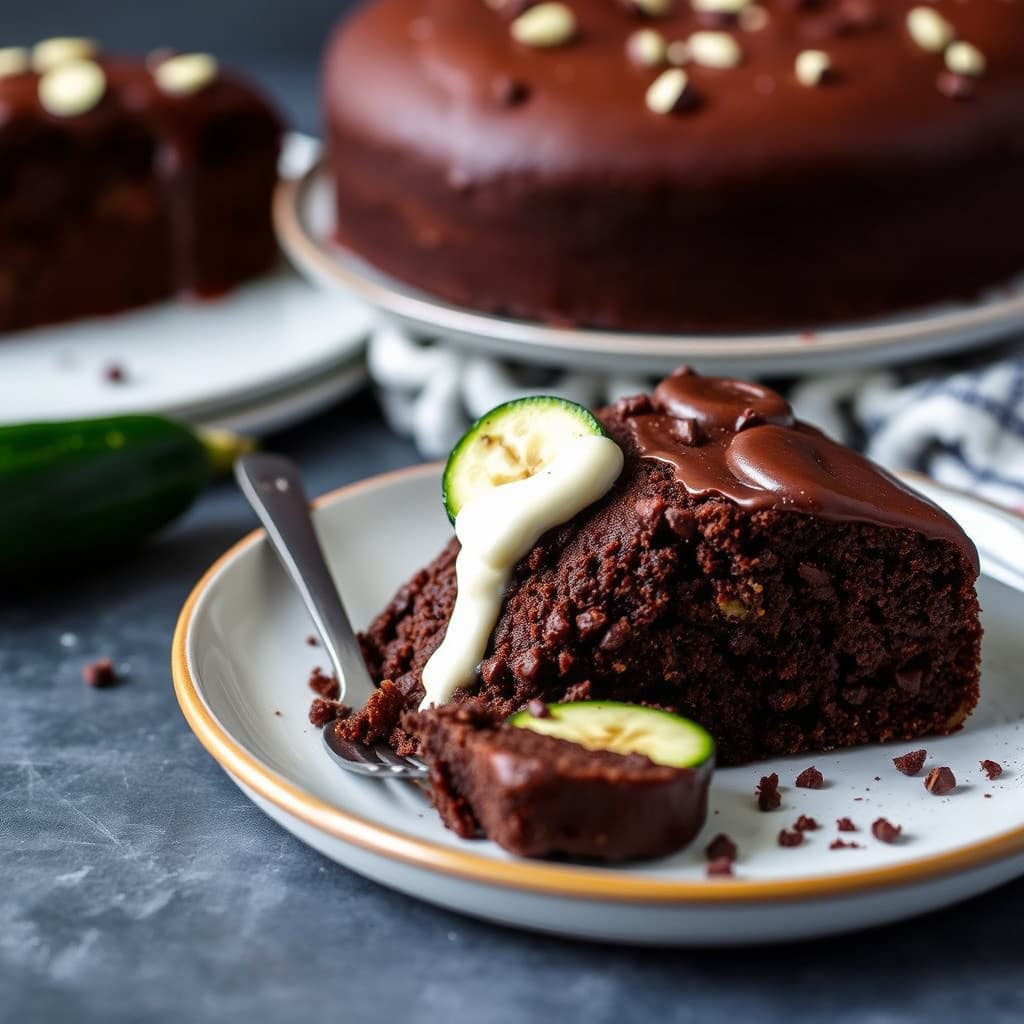 Sjokolade- og squashkake