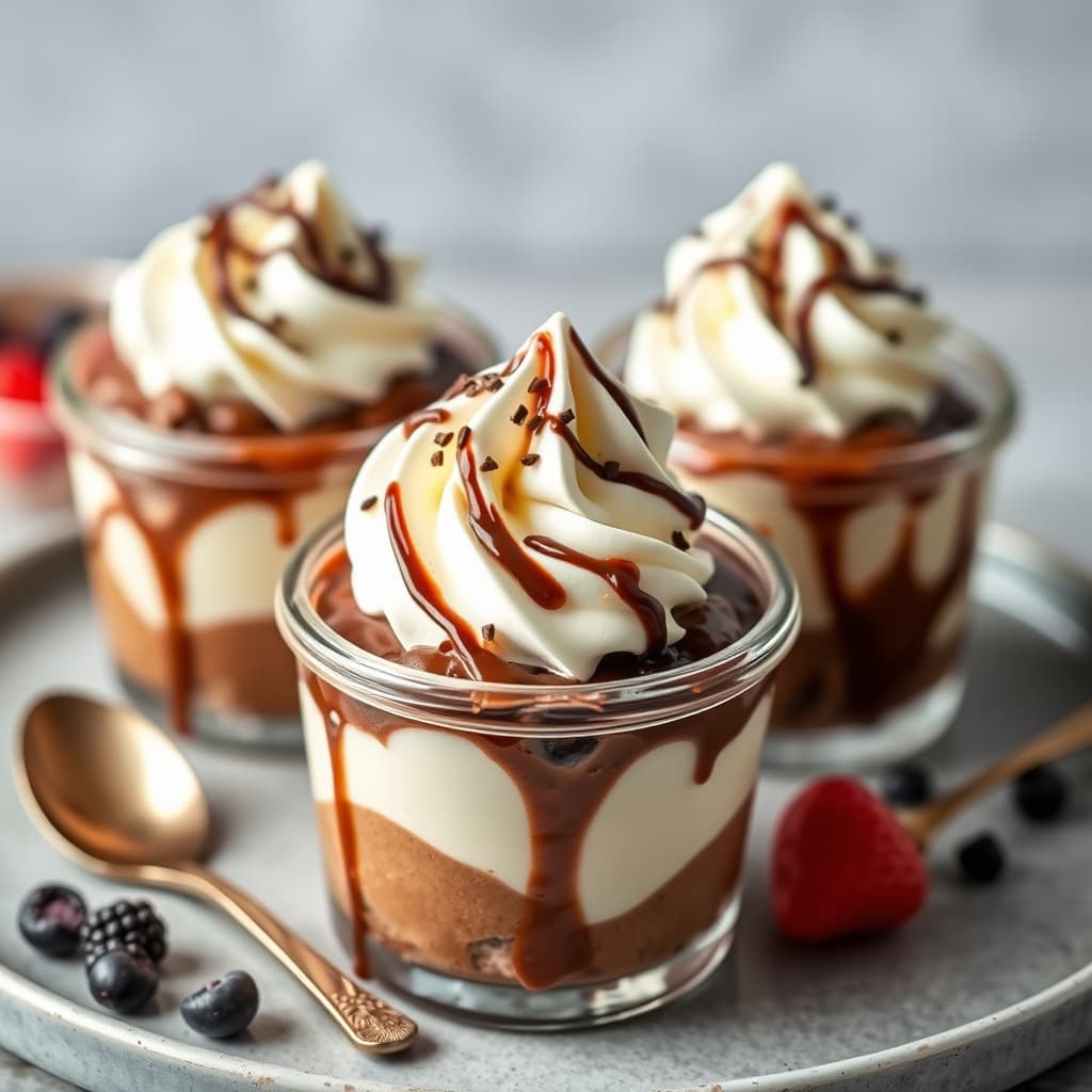 Sjokolade- og vaniljesundaer