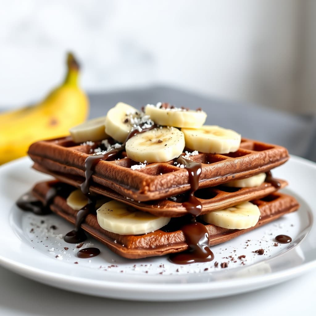 Sjokoladebanan-vaffel Napoleon