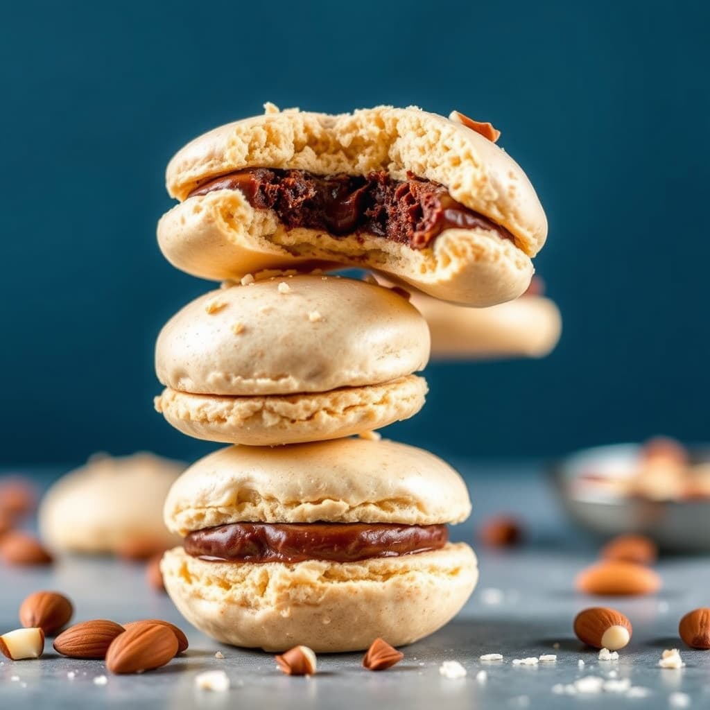 Sjokoladefylte mandelmakroner