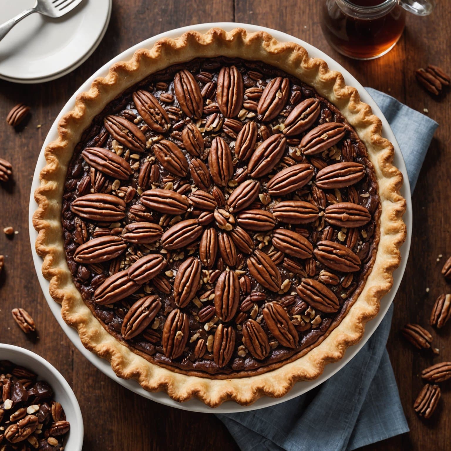 Sjokoladekaramellpaj med pekannøtter fra Karo®