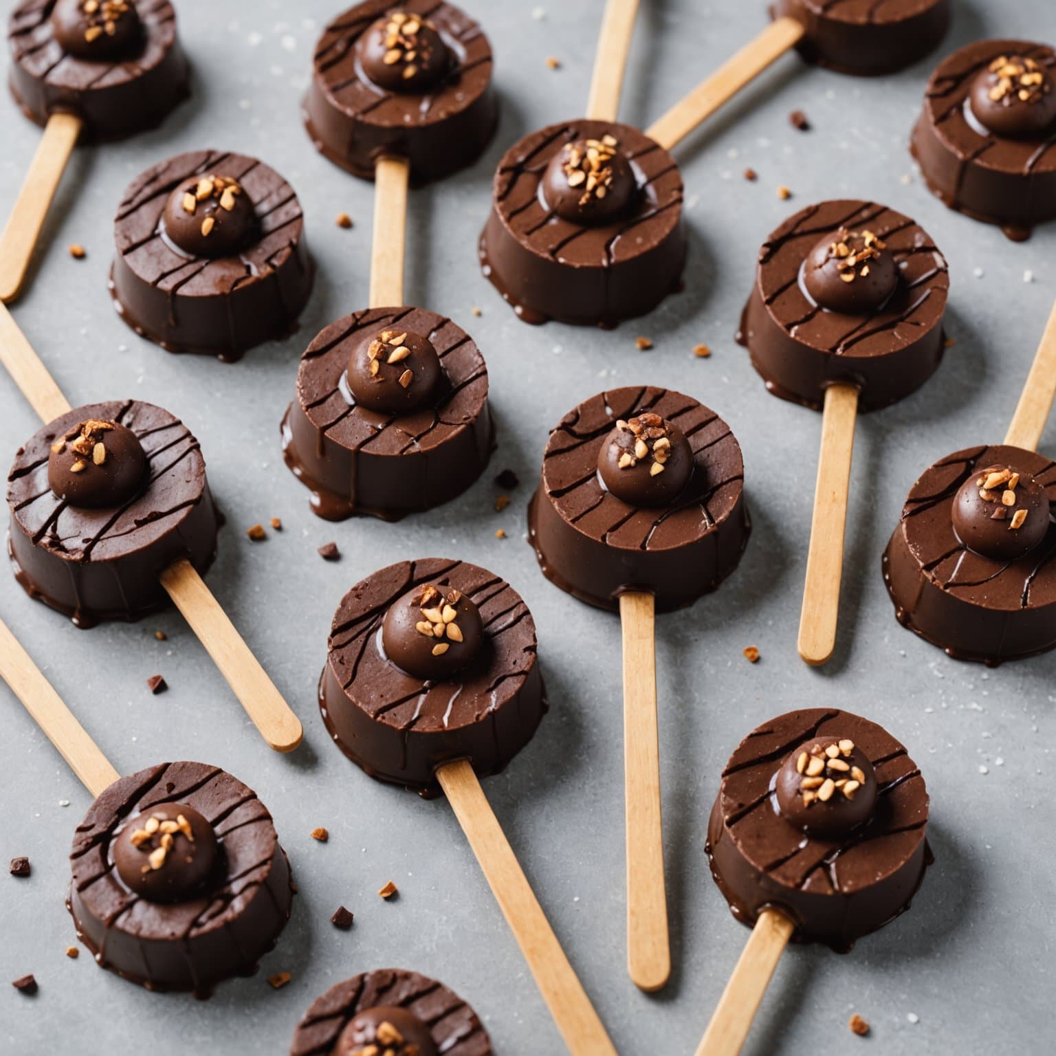 Sjokoladekjeks-puddingpops