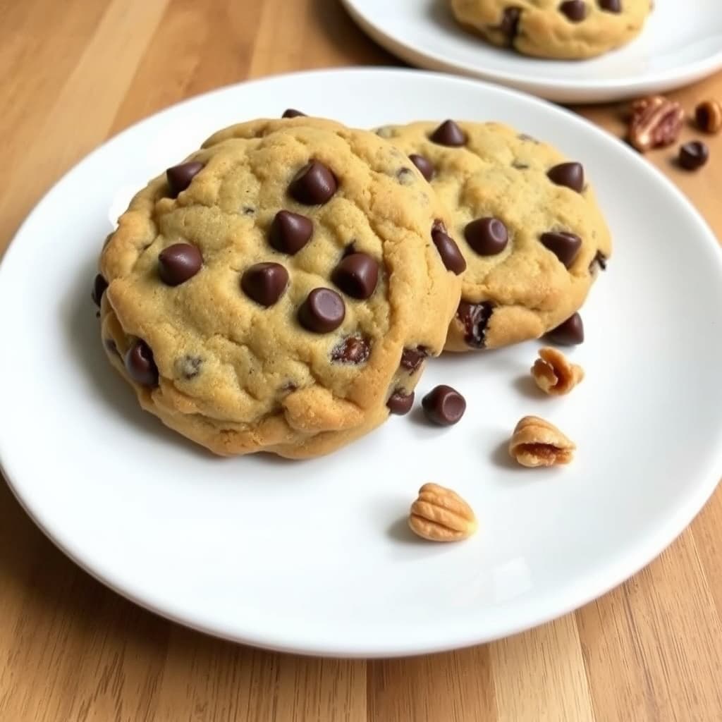 Sjokoladekjeks rett opp eller med nøtter