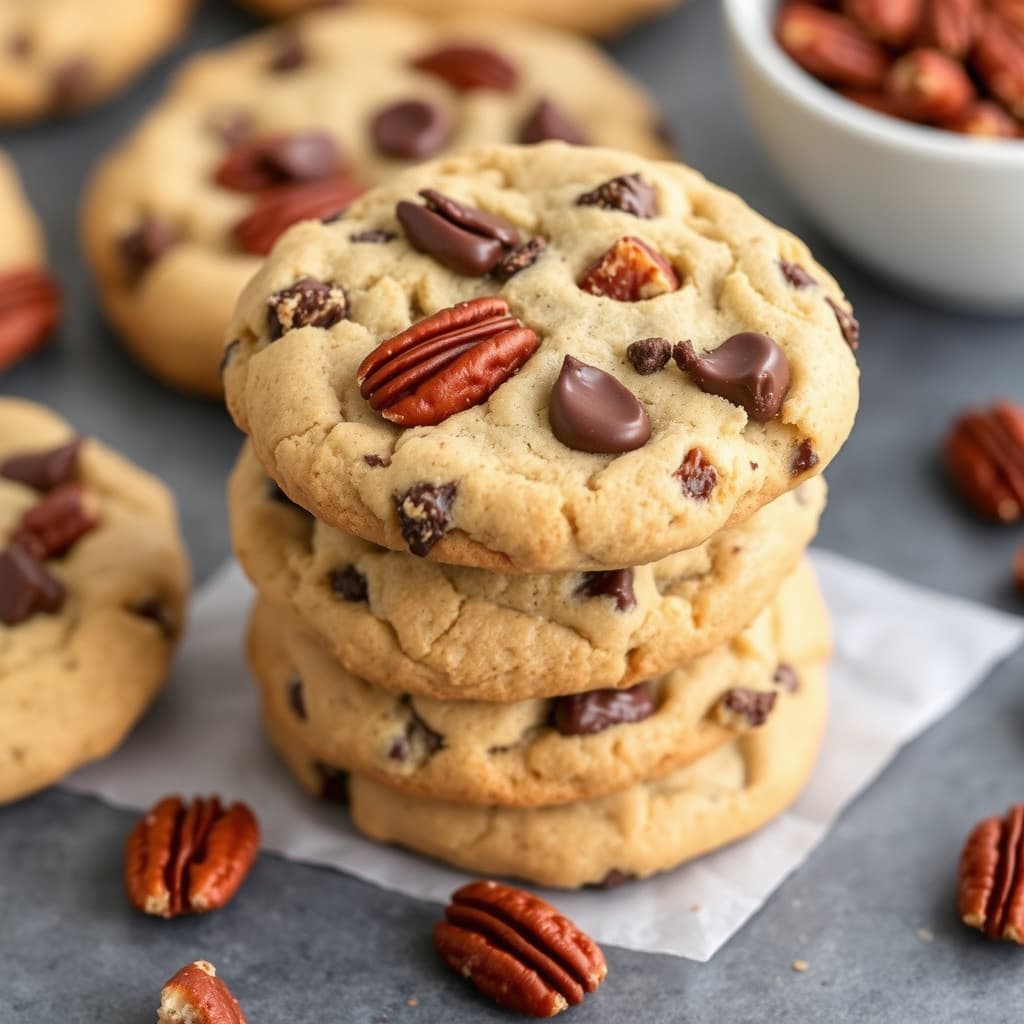 Sjokoladeknapp-pekan-kjeks