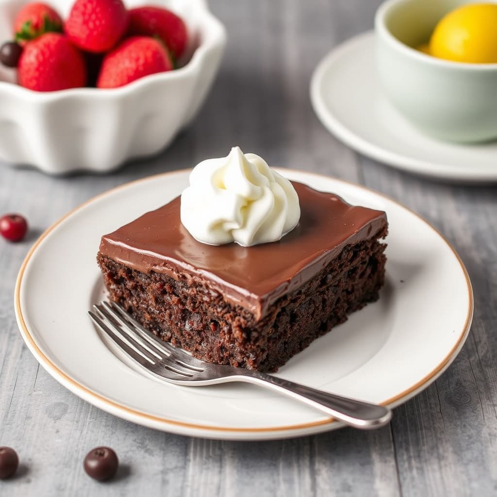 Sjokoladekremkake med pudding