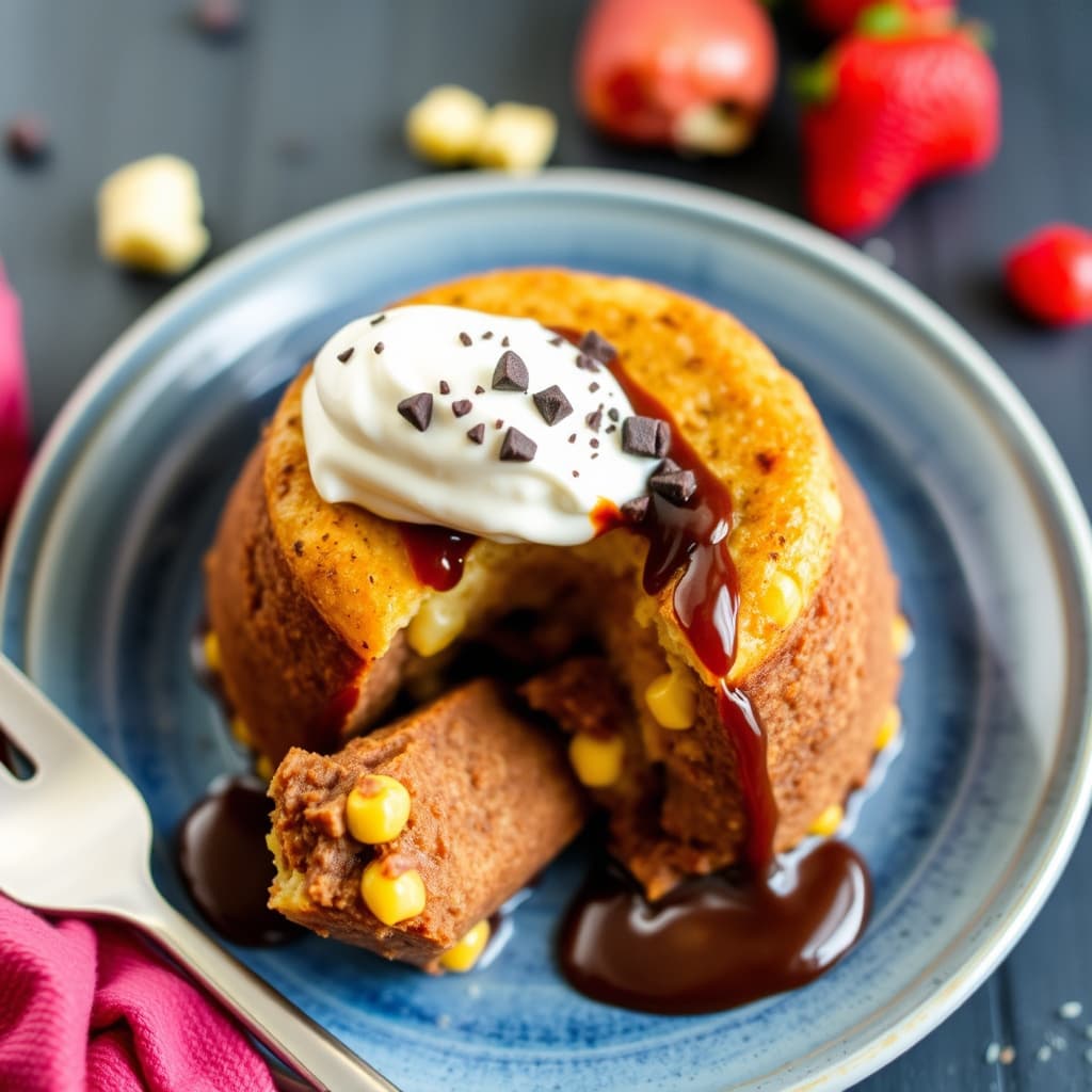 Sjokoladepudding med maisbrød