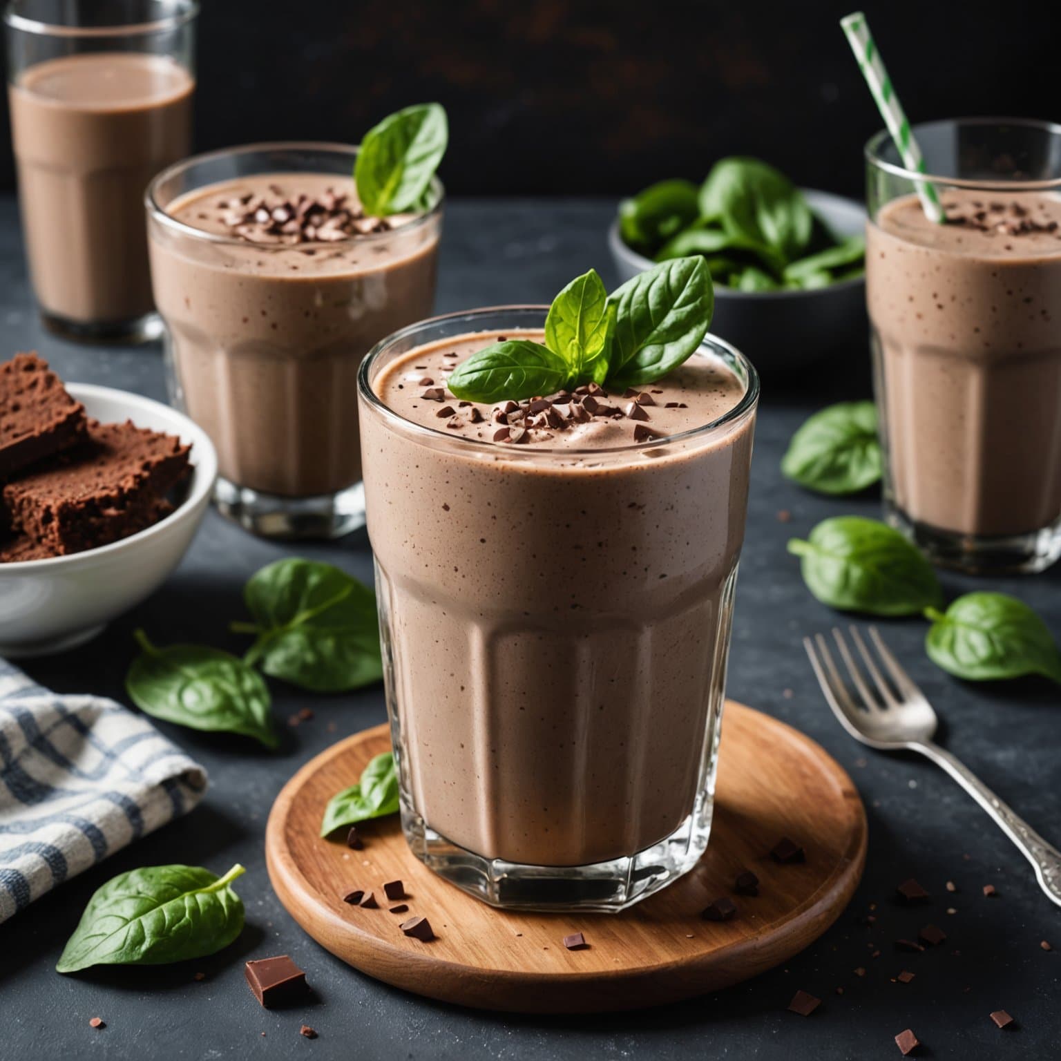 Sjokoladespinatmelkshake