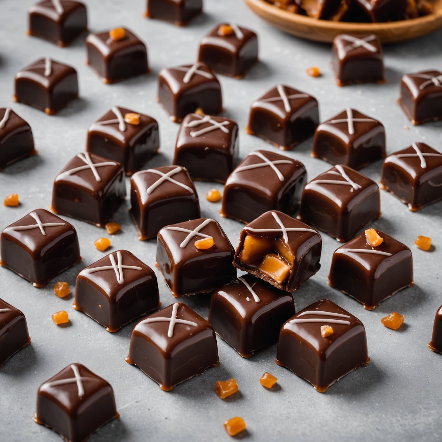 Sjokoladetrekkede karameller