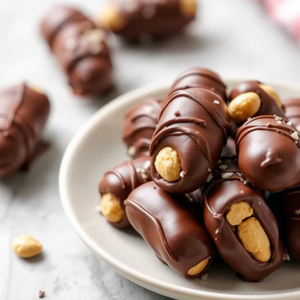 Sjokoladetrekkede peanøtter