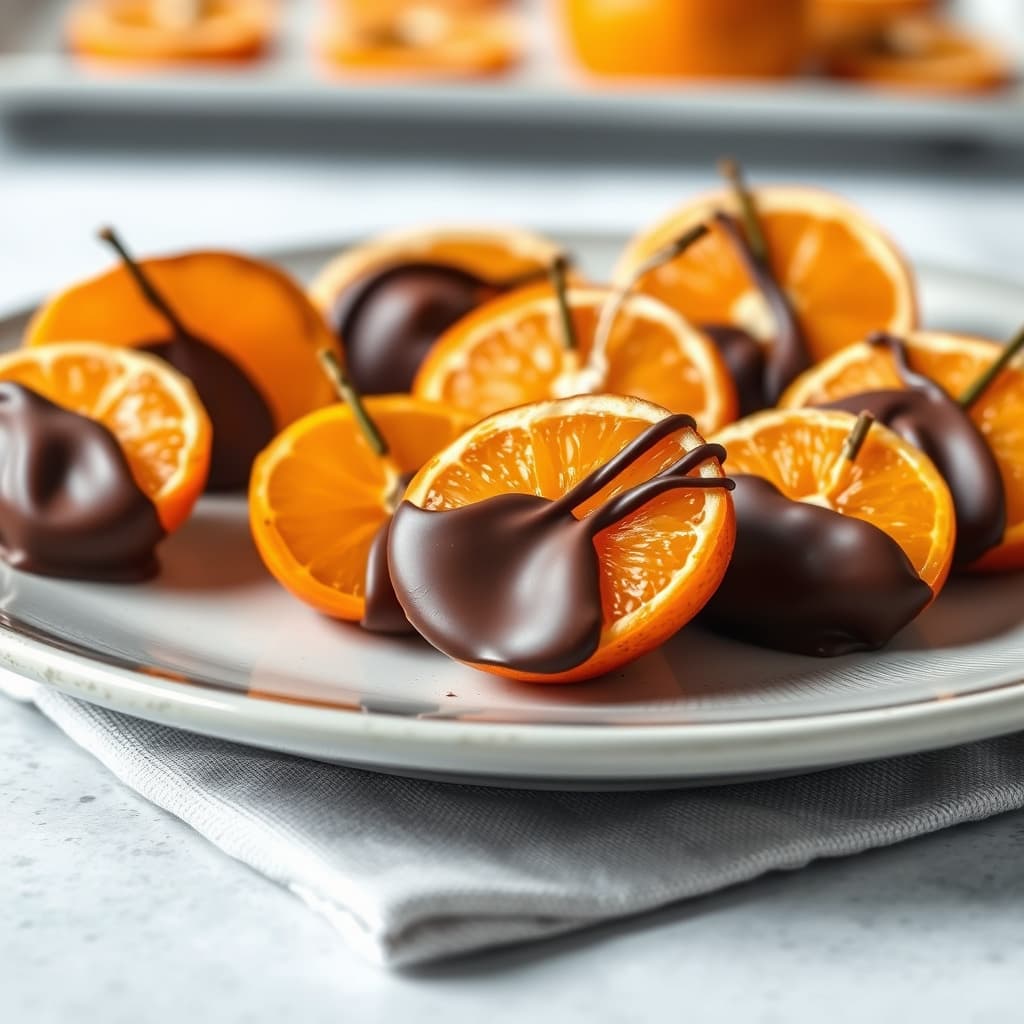 Sjokoladetrekte clementiner