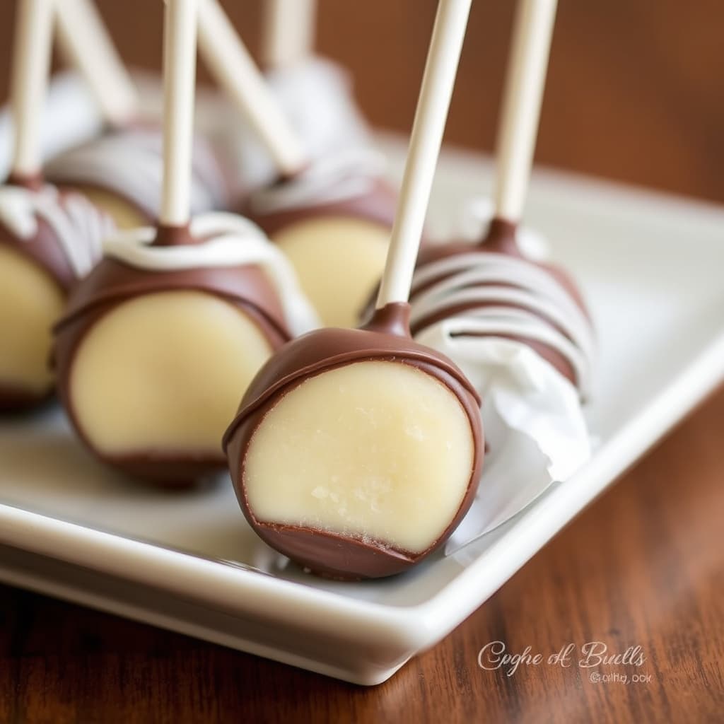 Sjokoladetrekte key lime-pie-pops