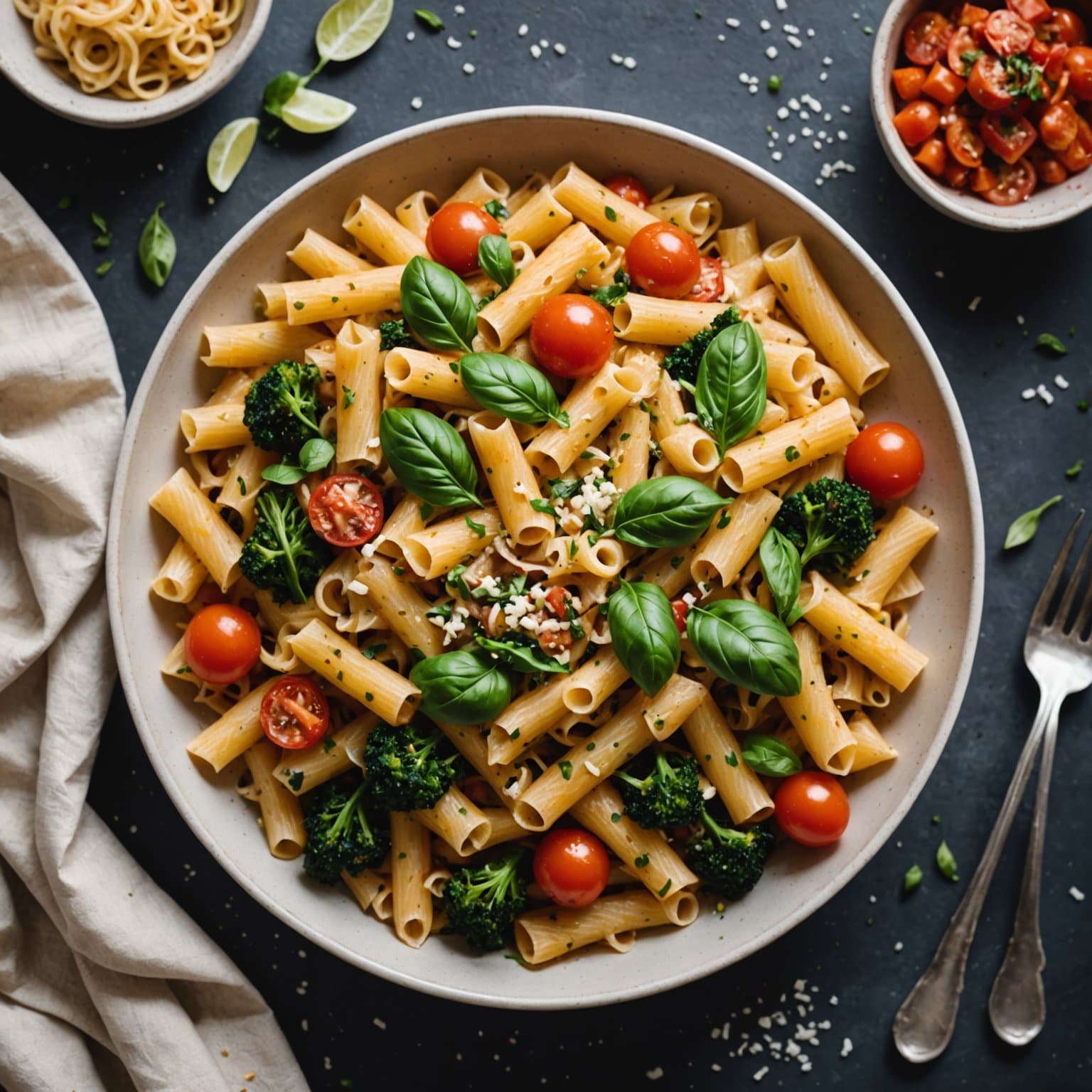 Sjømatpasta med grønnsaker