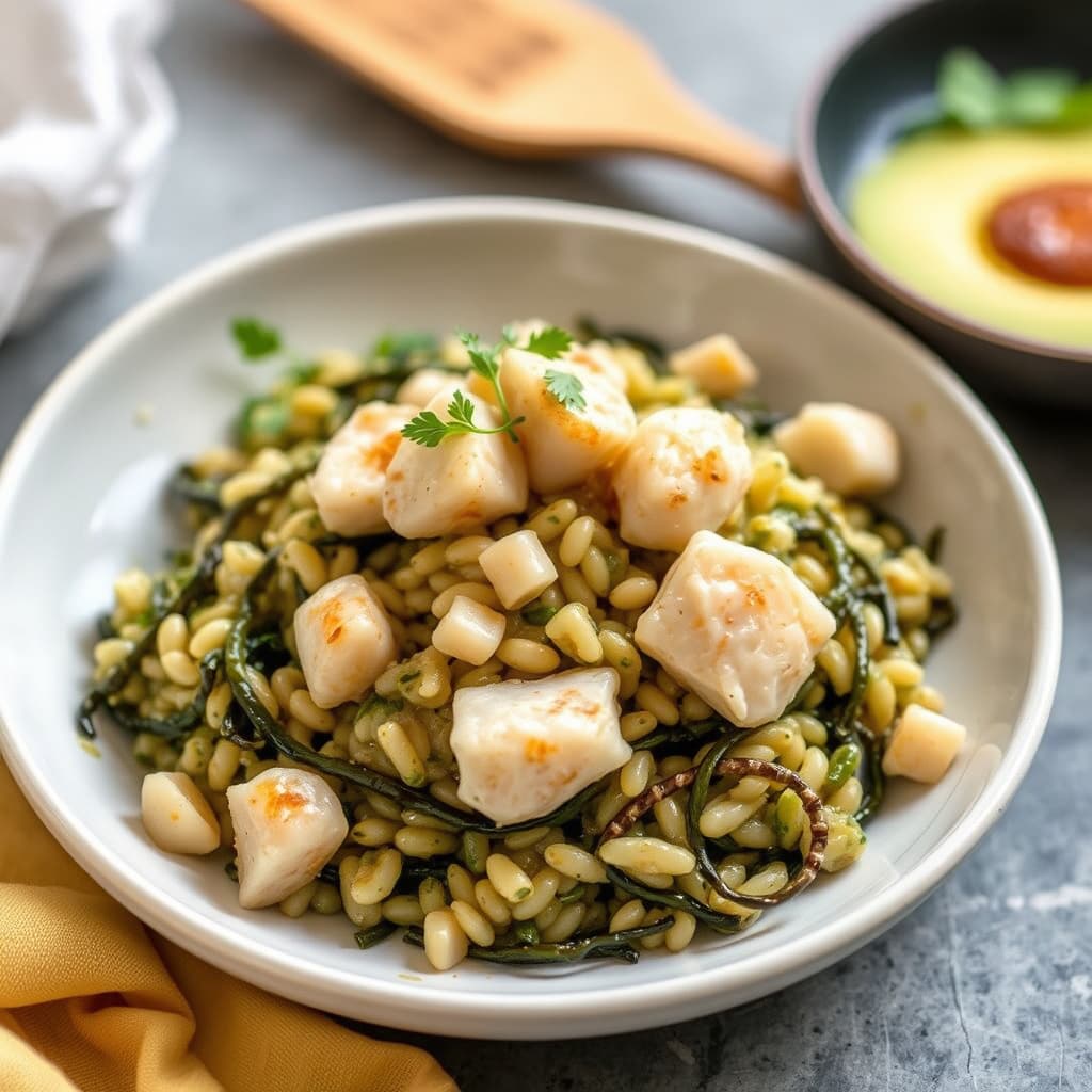 Sjømatrisotto med jumbo hummerkjøtt