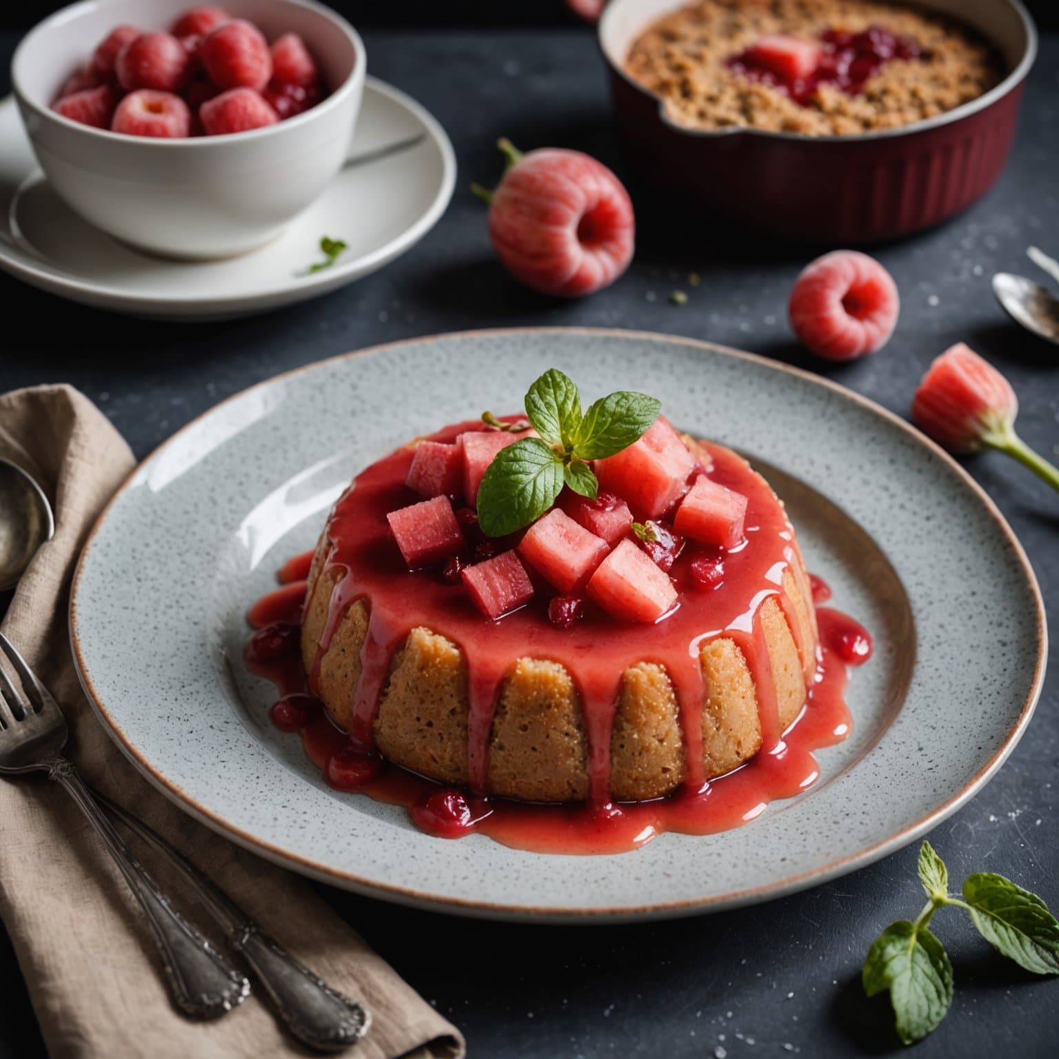 Skandinavisk rabarbrapudding