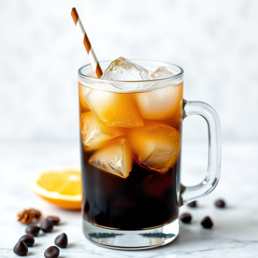 Skinnende islagt espresso