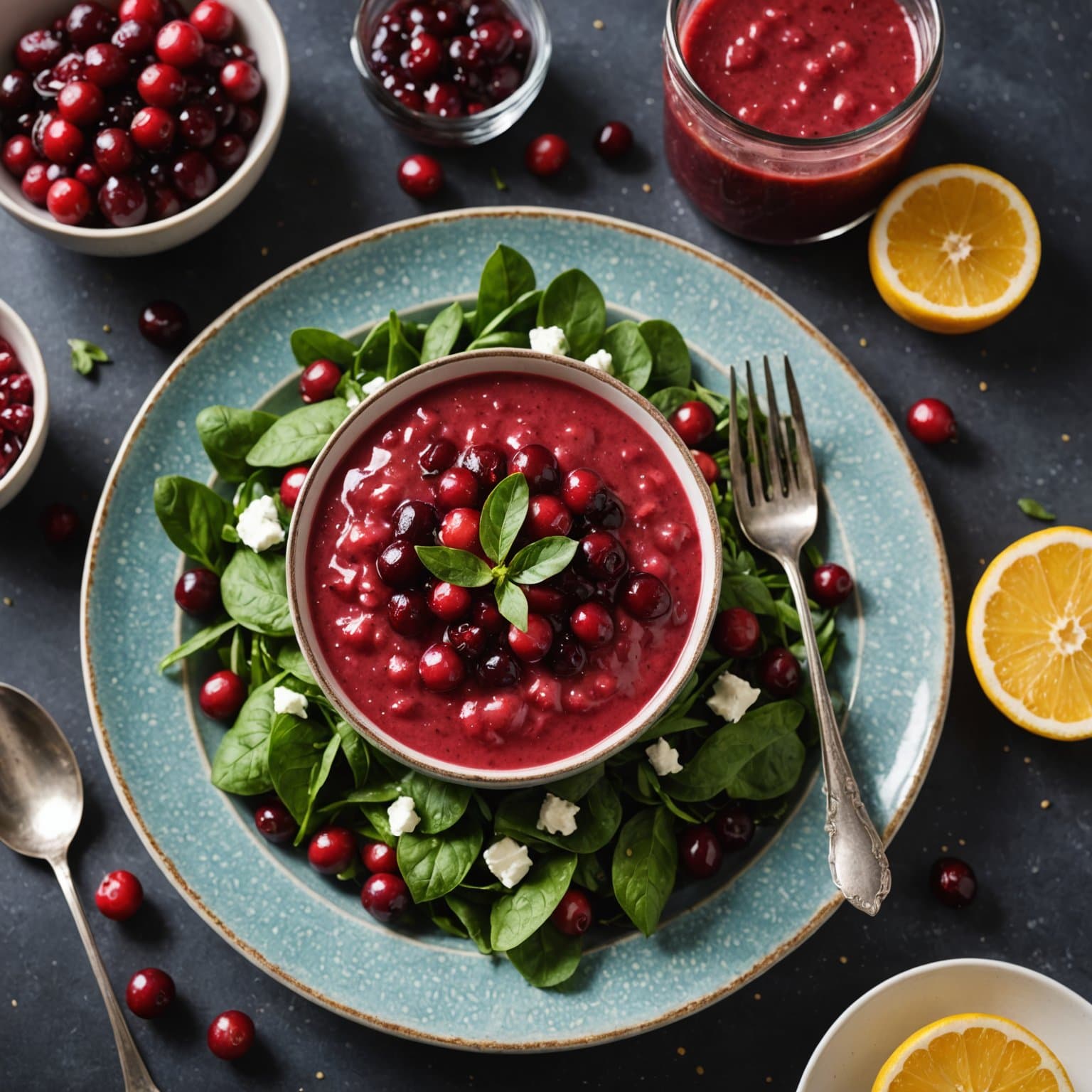 Skinnende tranebærsaus