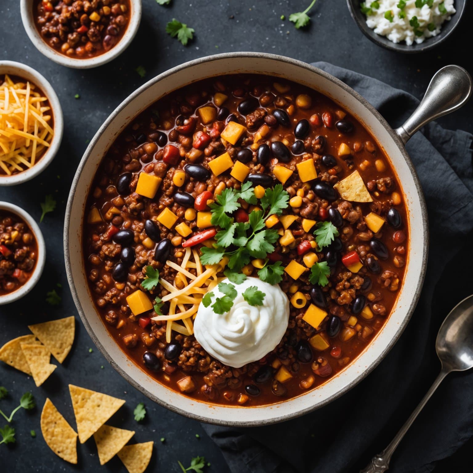 Skummel Halloween-chili