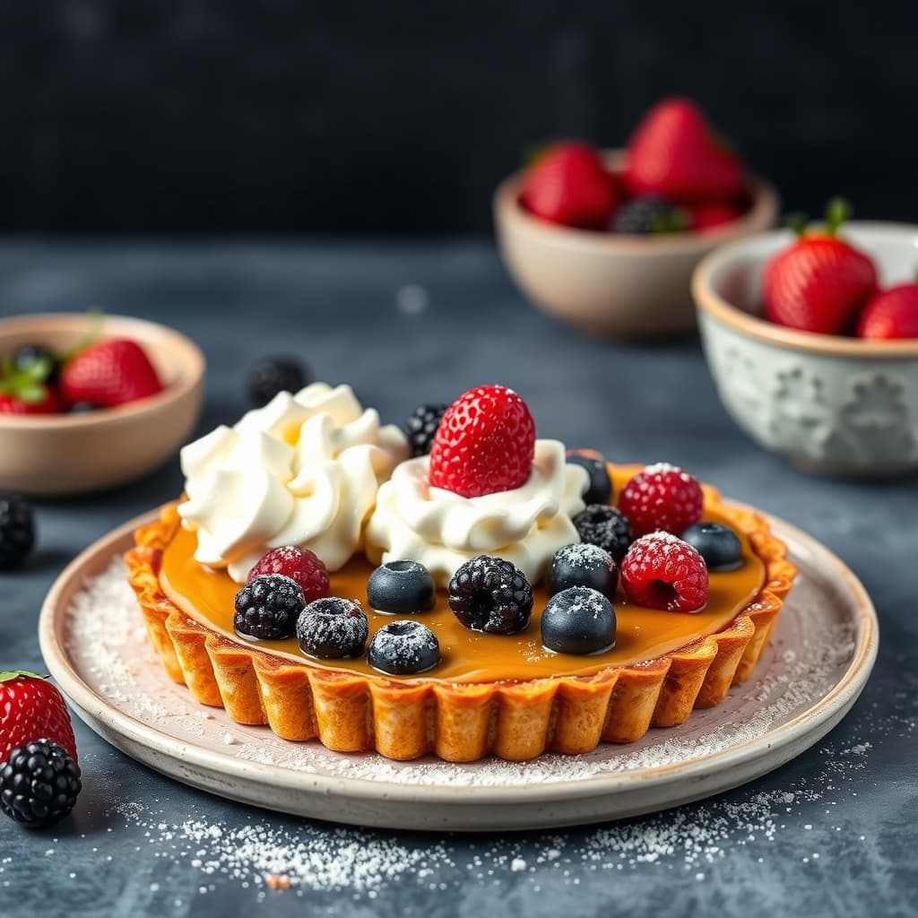 Smørkaramellbærterte