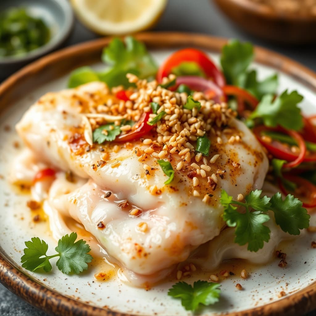 Snapper Crudo med chili og sesam