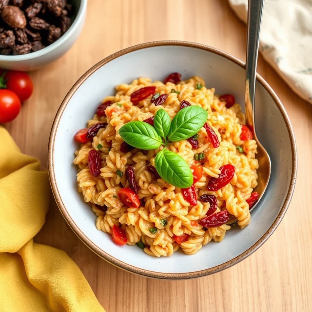Soltørket tomatrisotto