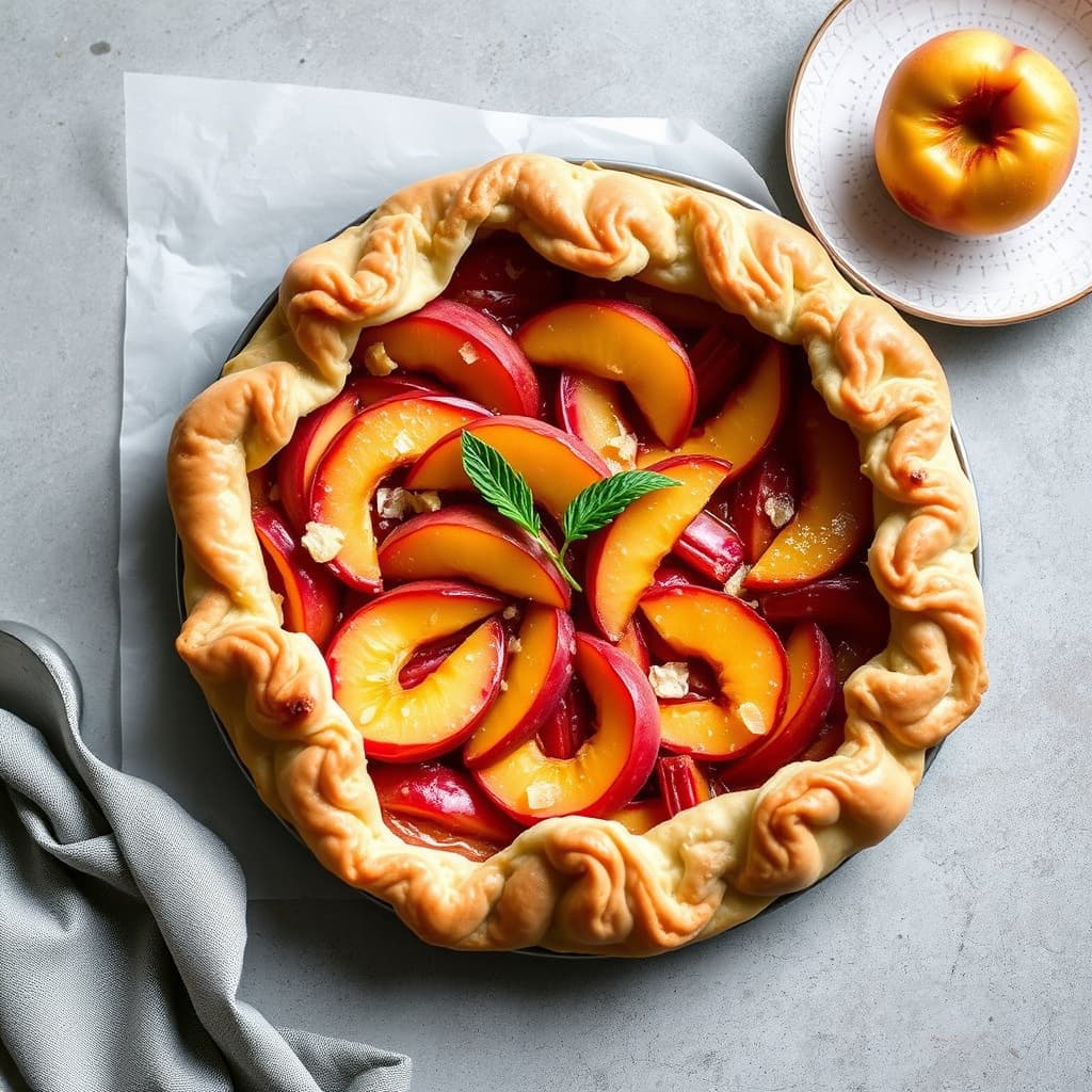 Sommerfersken og rabarbrakrostata