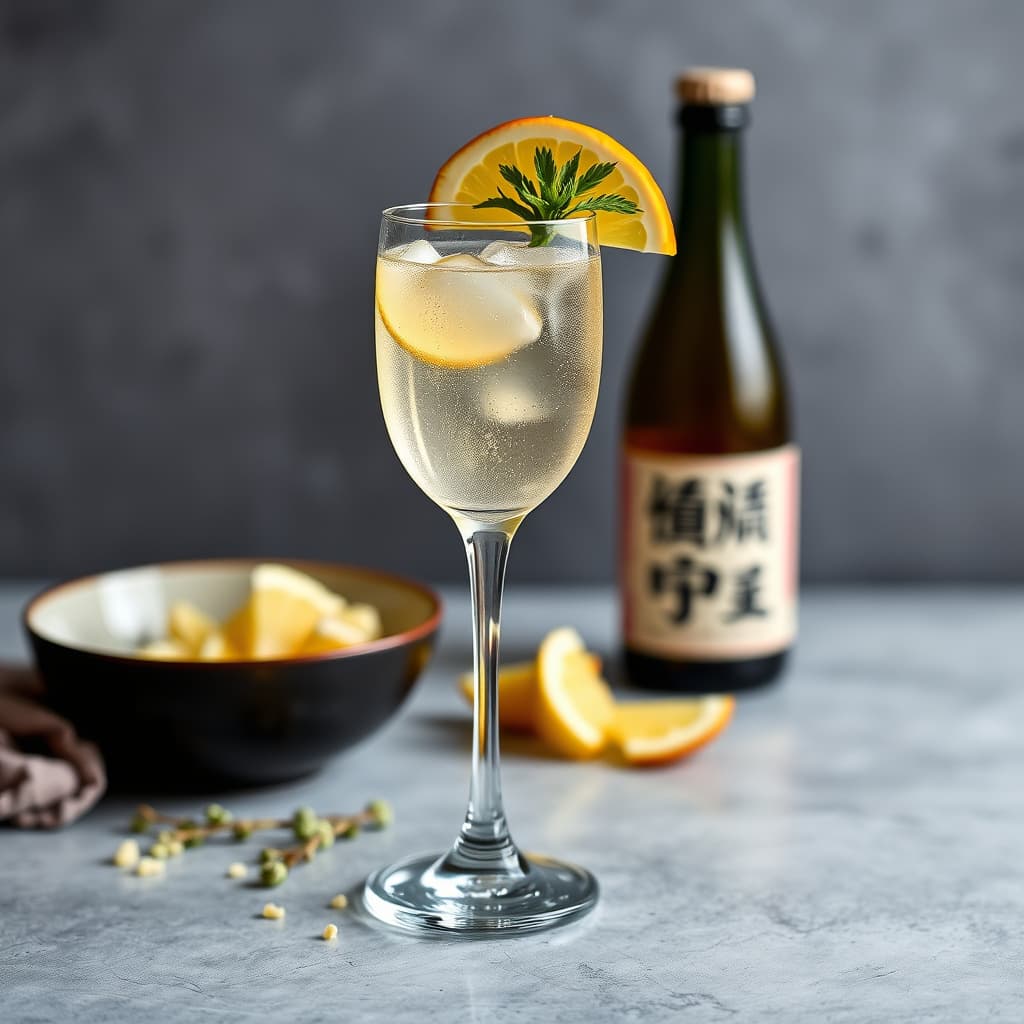 Sommersolverv Sake-Perlesparkler