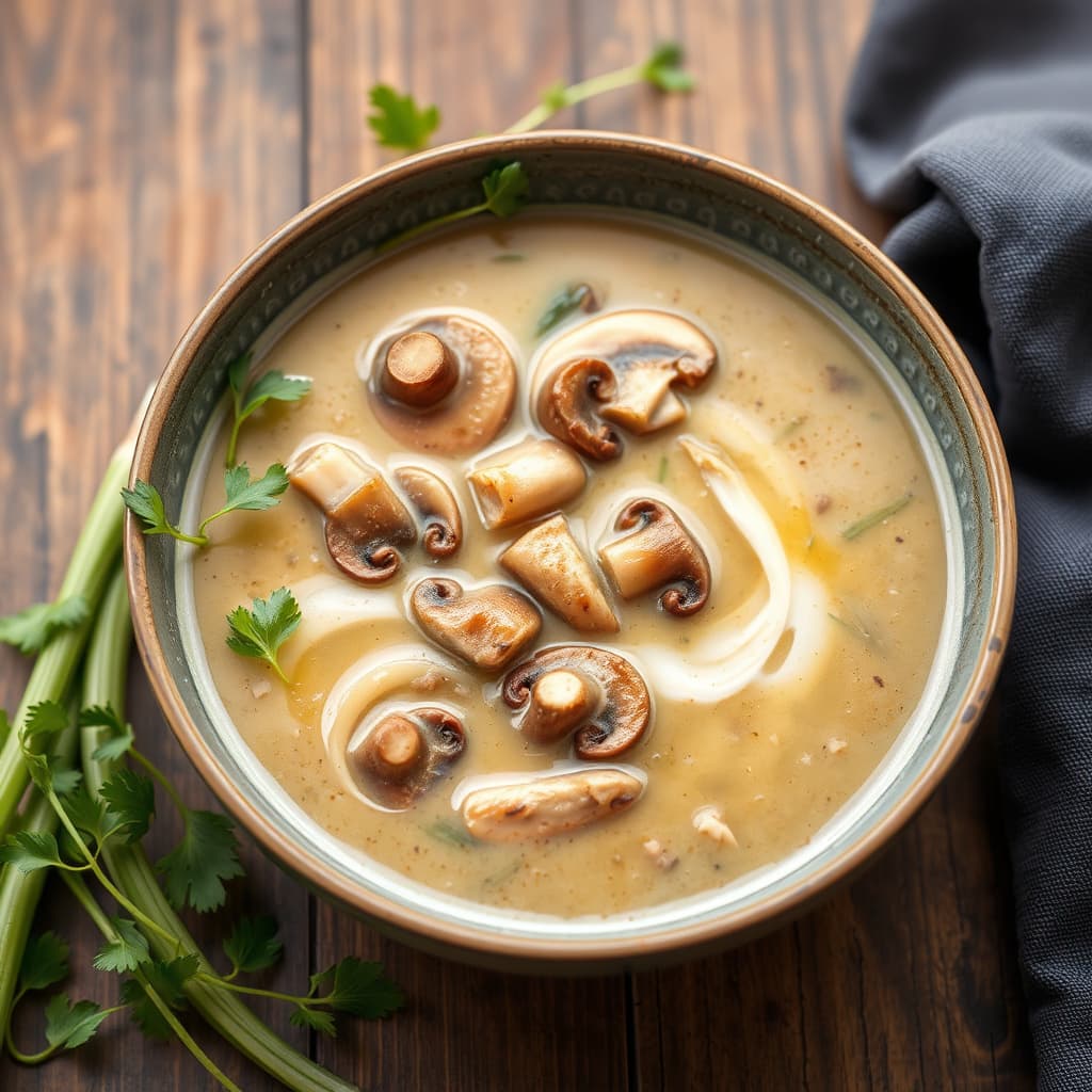Sopp- og purresuppe