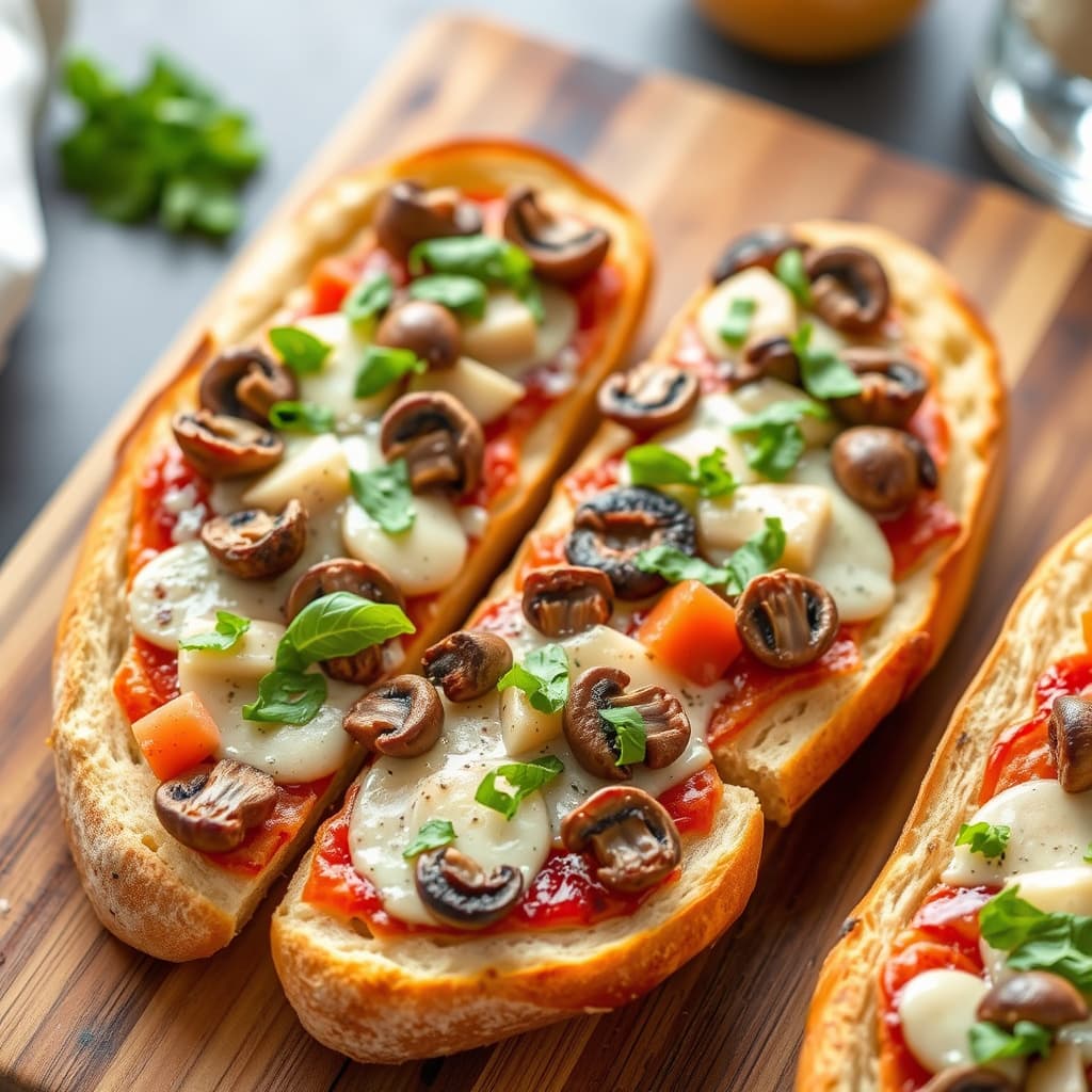 Soppelskere sine franske brødpizzaer