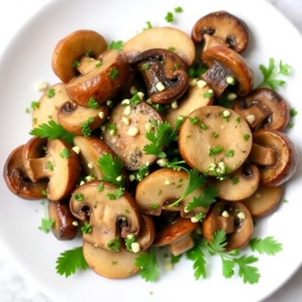 Soppesalat med hvitløk- og persillevinaigrette