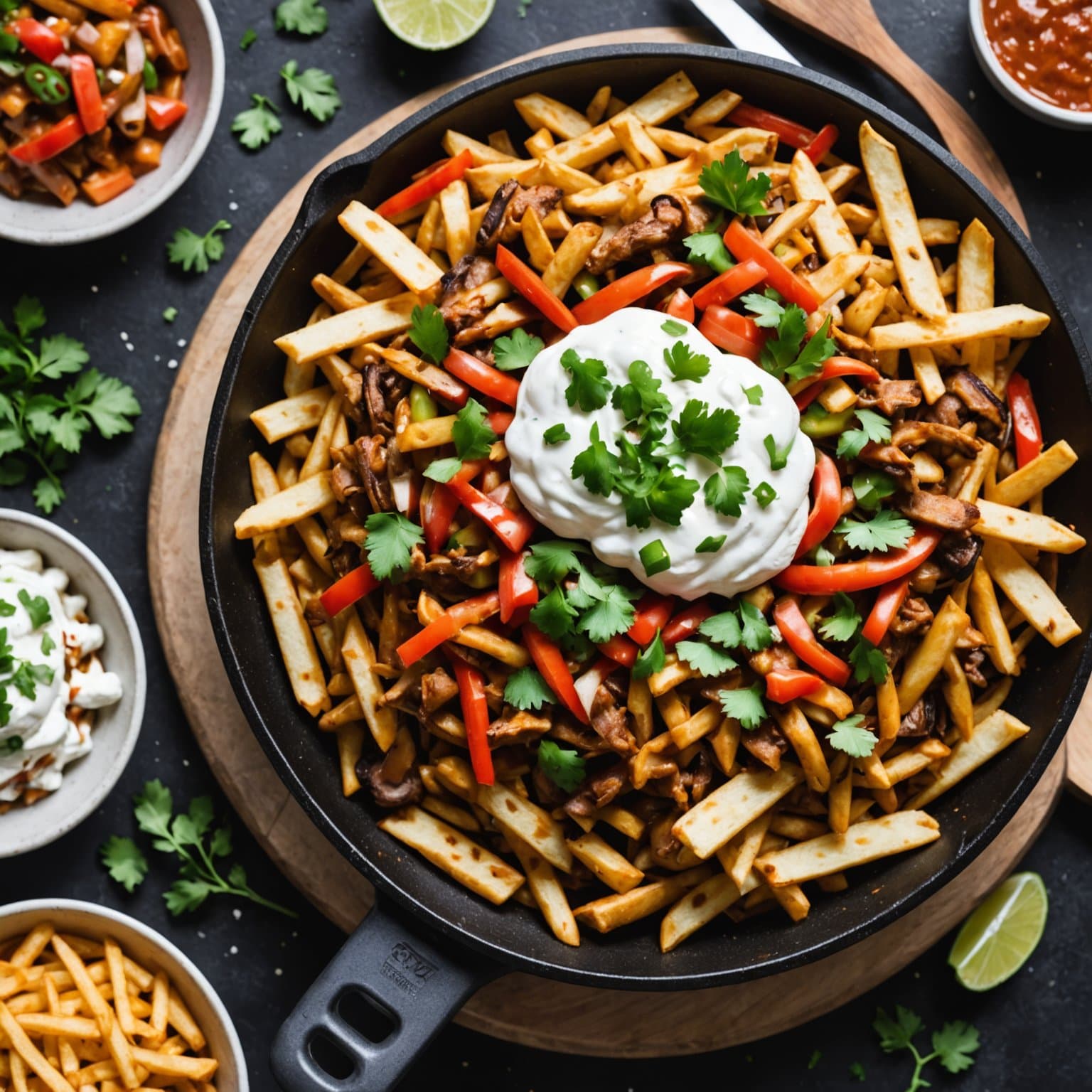 Sør møter Nord Fajita Poutine