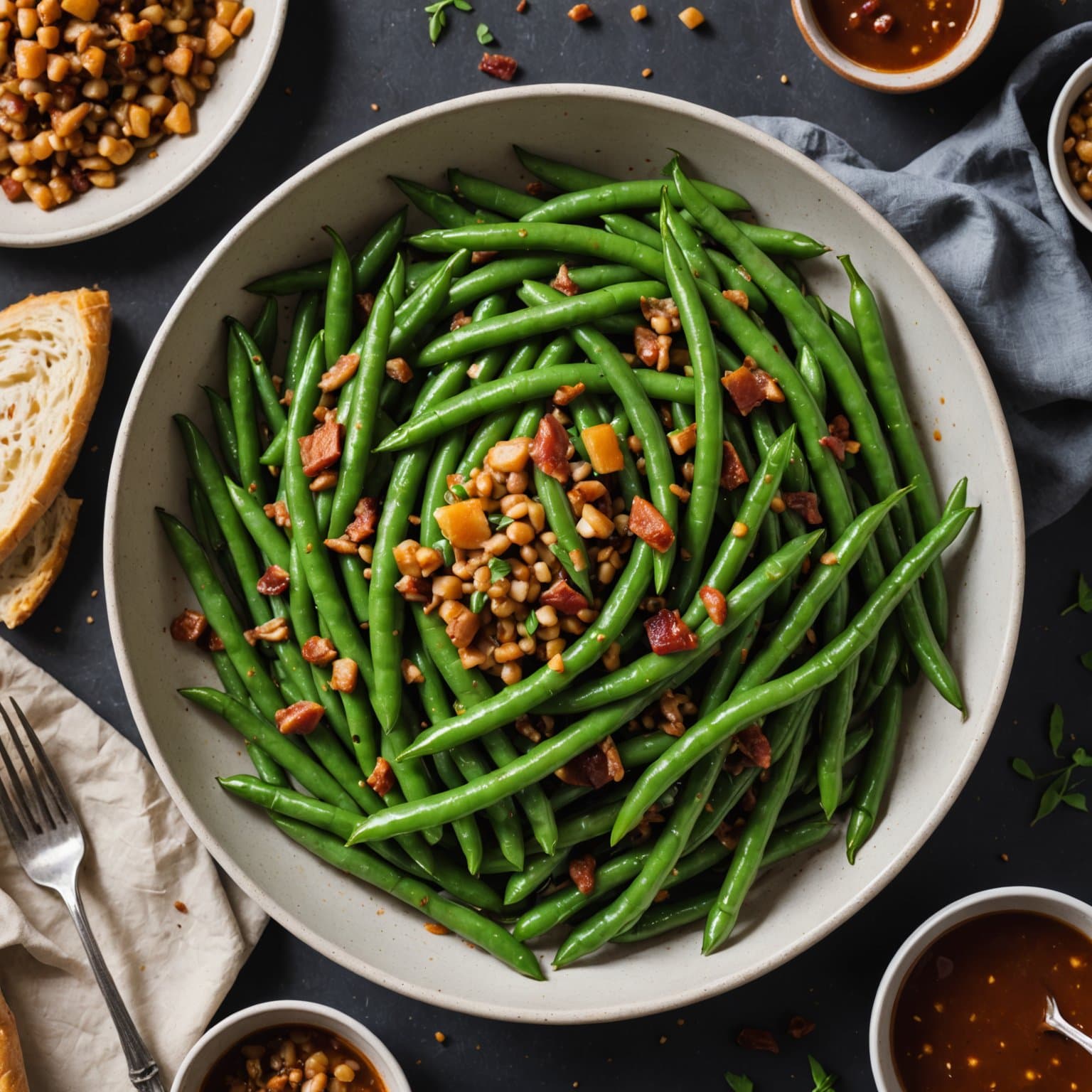 Sørlig stil Thanksgiving-grønne bønner