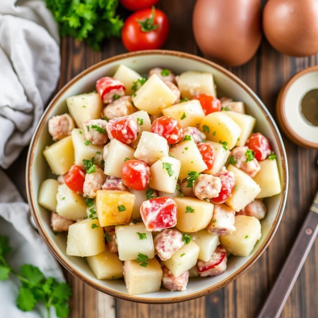 Sørlig stil tysk potetsalat